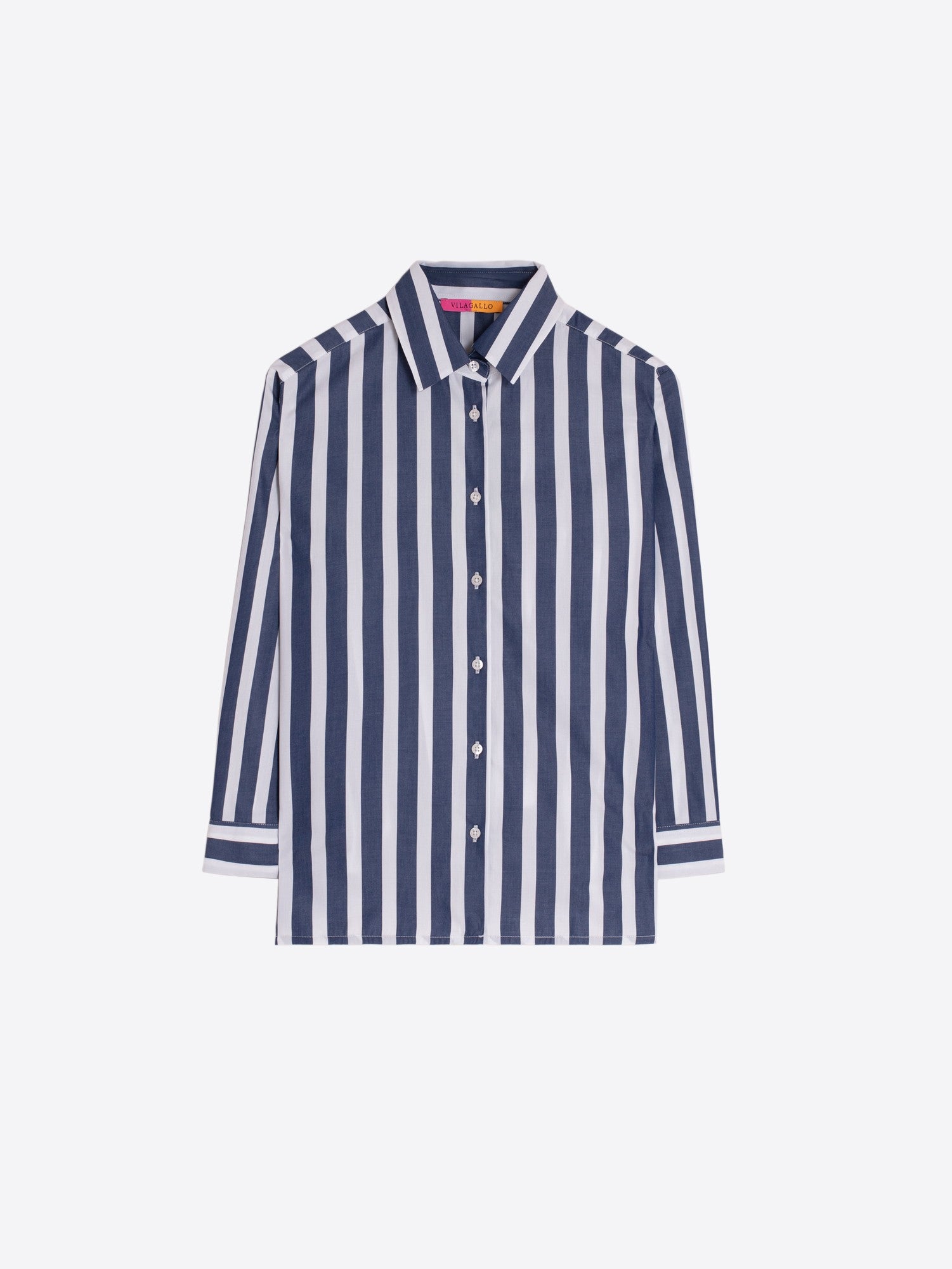 CAMISA BORDADO PIÑA Y RAYAS