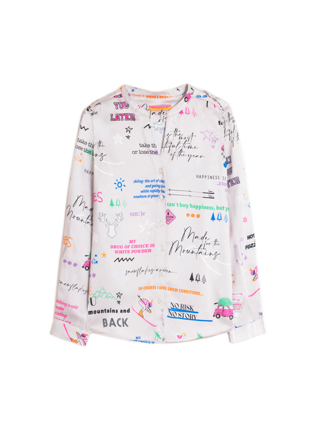 CAMISA JULIANA SKI YOU LATER ECRU