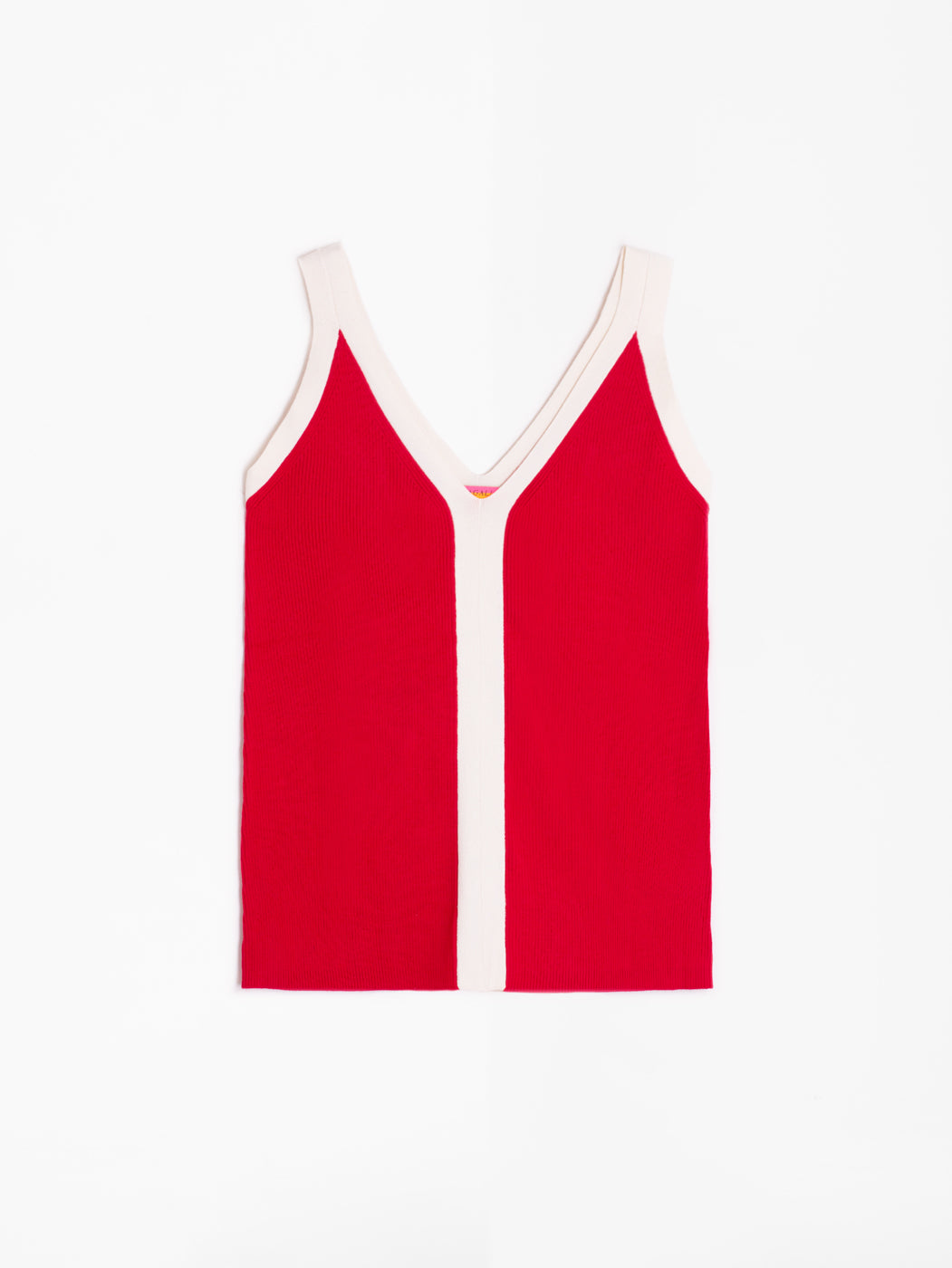 KNITWEAR IRMA RED ECRU