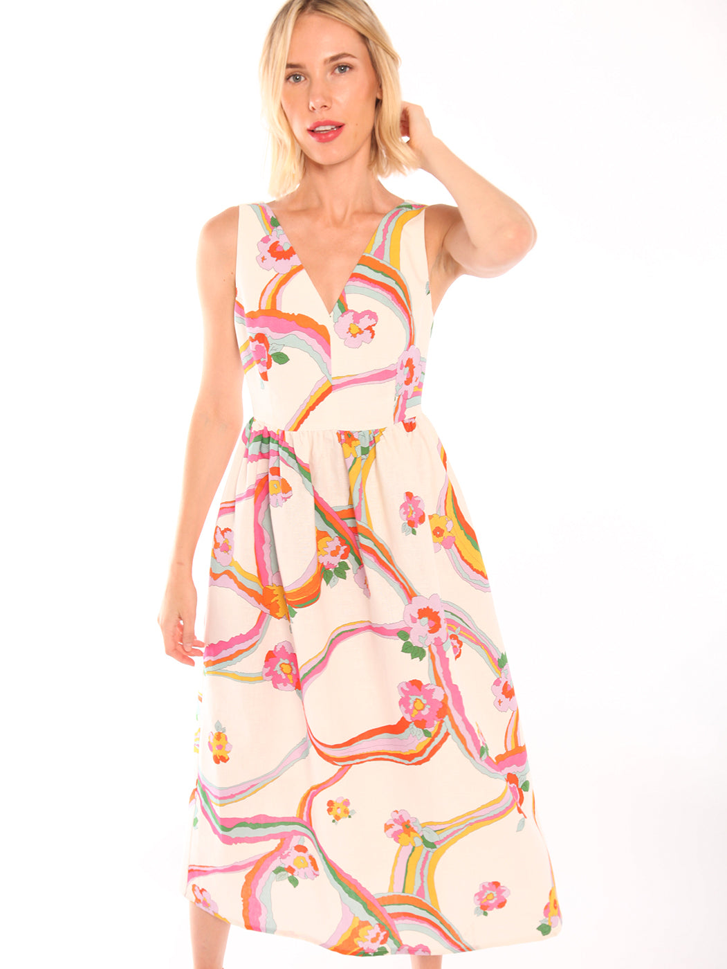 VESTIDO DOMINIQUE BRISBANE ECRU