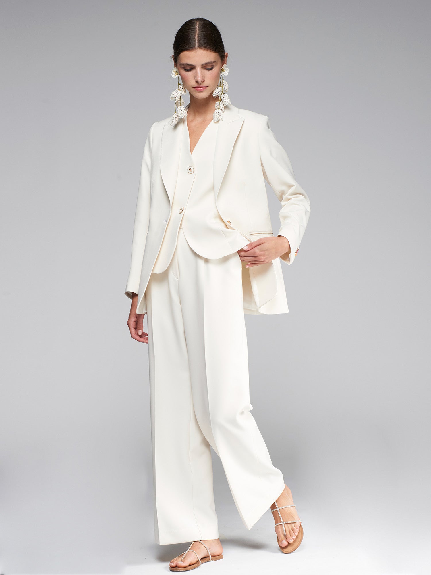 PANTALON MILENA CREP BLANCO