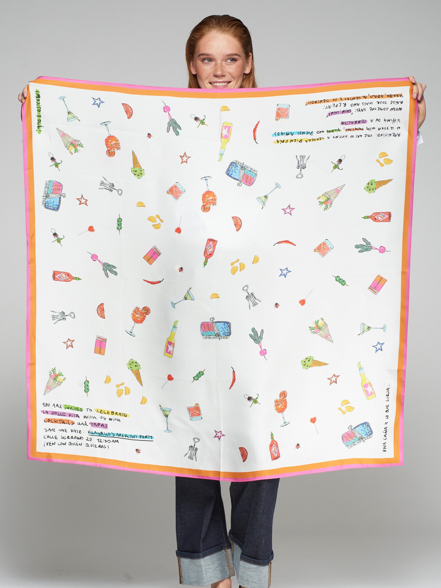 FOULARD SILK APERITIVO SEDA