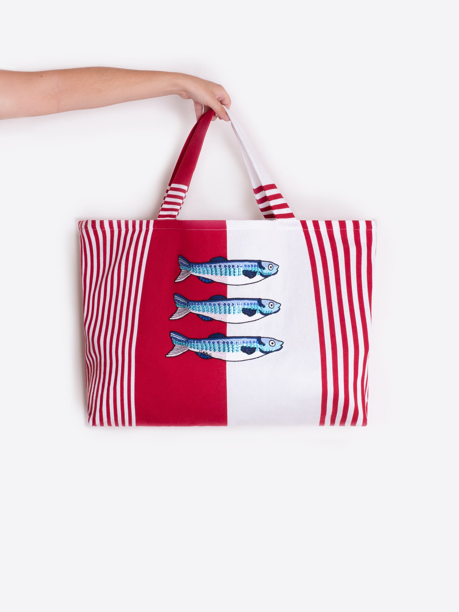 BOLSO CAROLINE RAYAS ROJO CAPRI