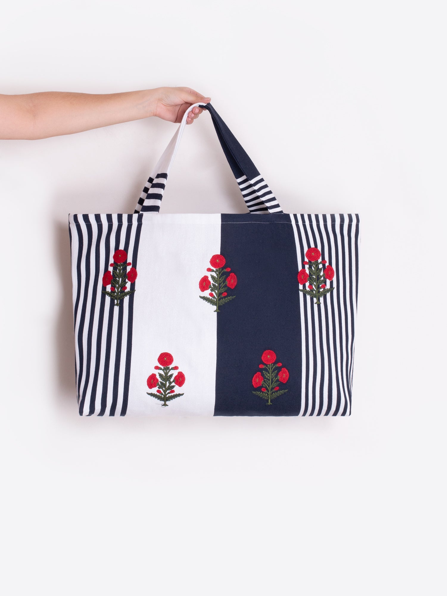 BOLSO CAROLINE RAYAS AZUL CAPRI