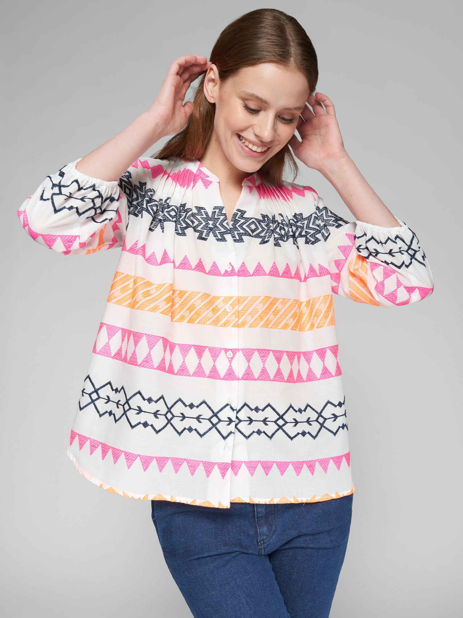 CAMISA DREW BORDADO NEON