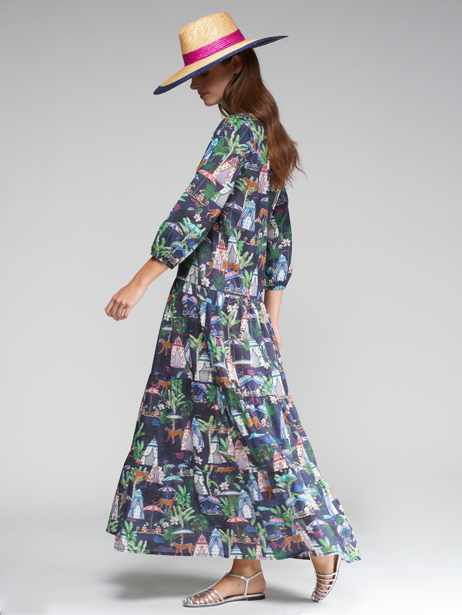 VESTIDO FLORA CHILLOUT MARINO