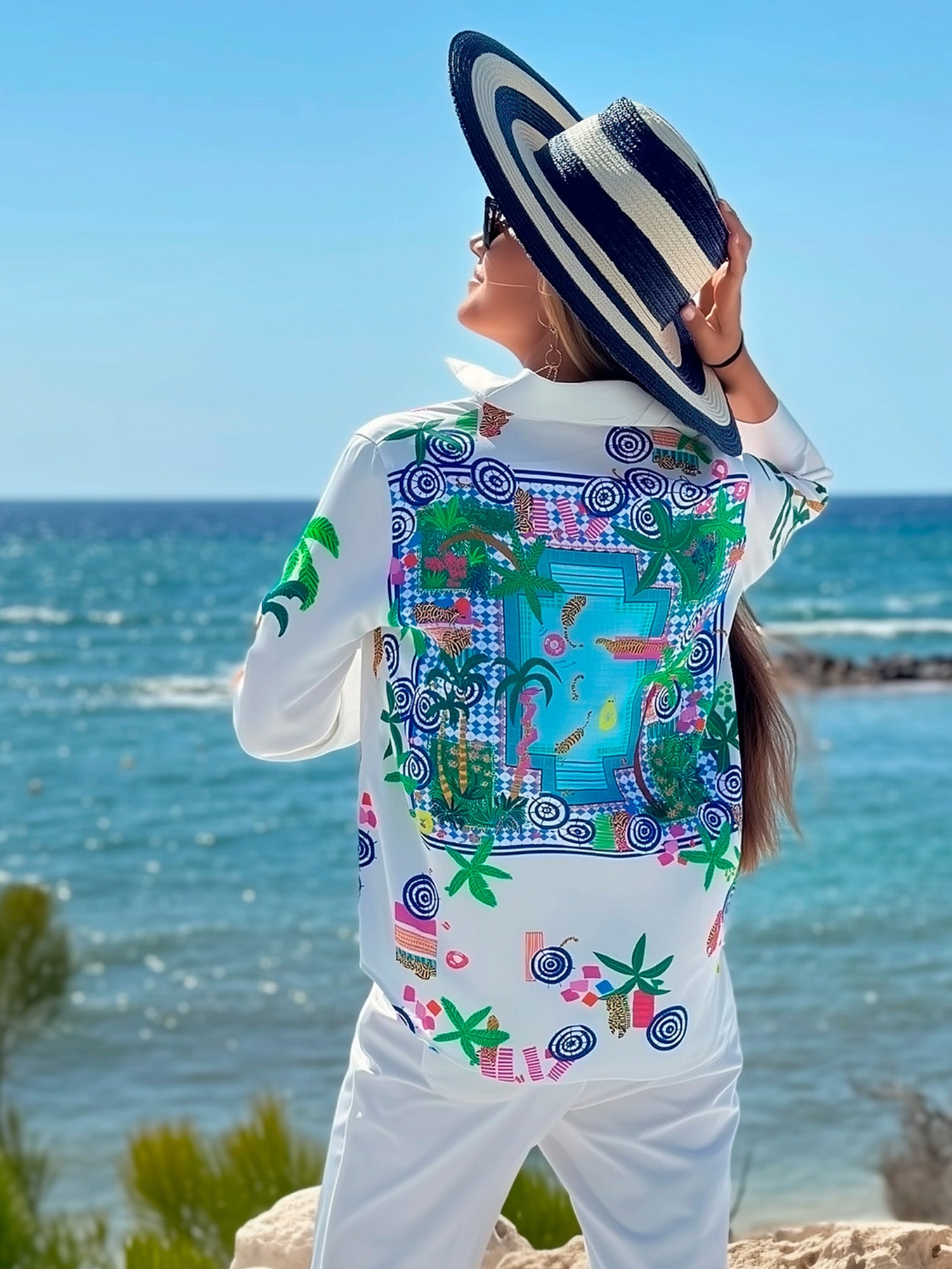 CAMISA MAFALDA PISCINA PRINT