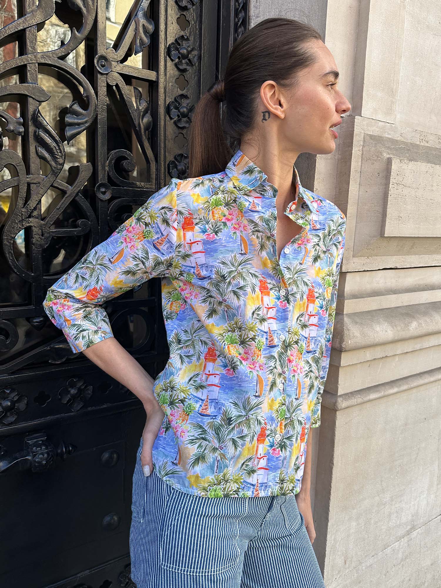 CAMISA TROPICAL ESTAMPADO