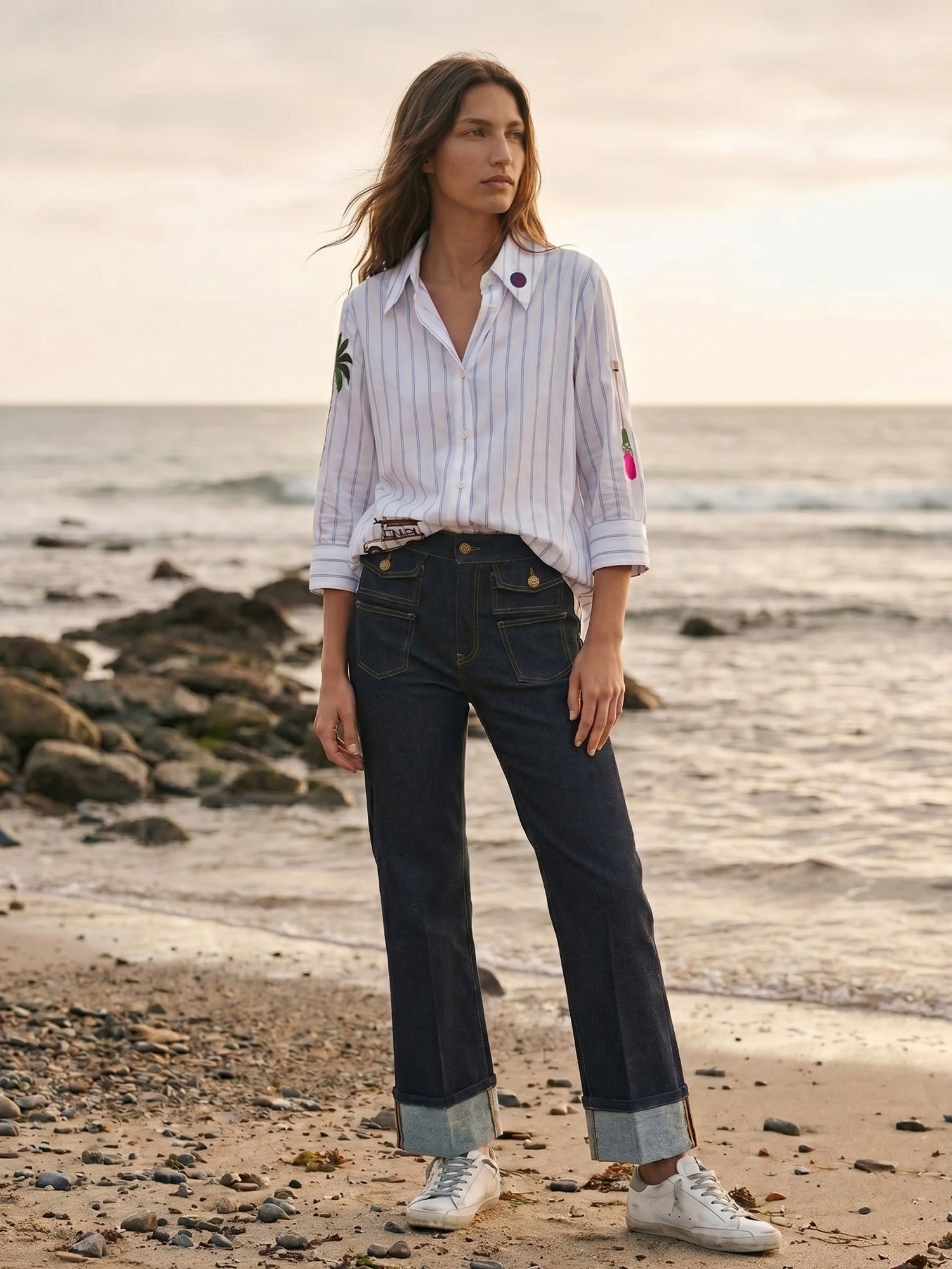 ANNINA DARK DENIM PANTS