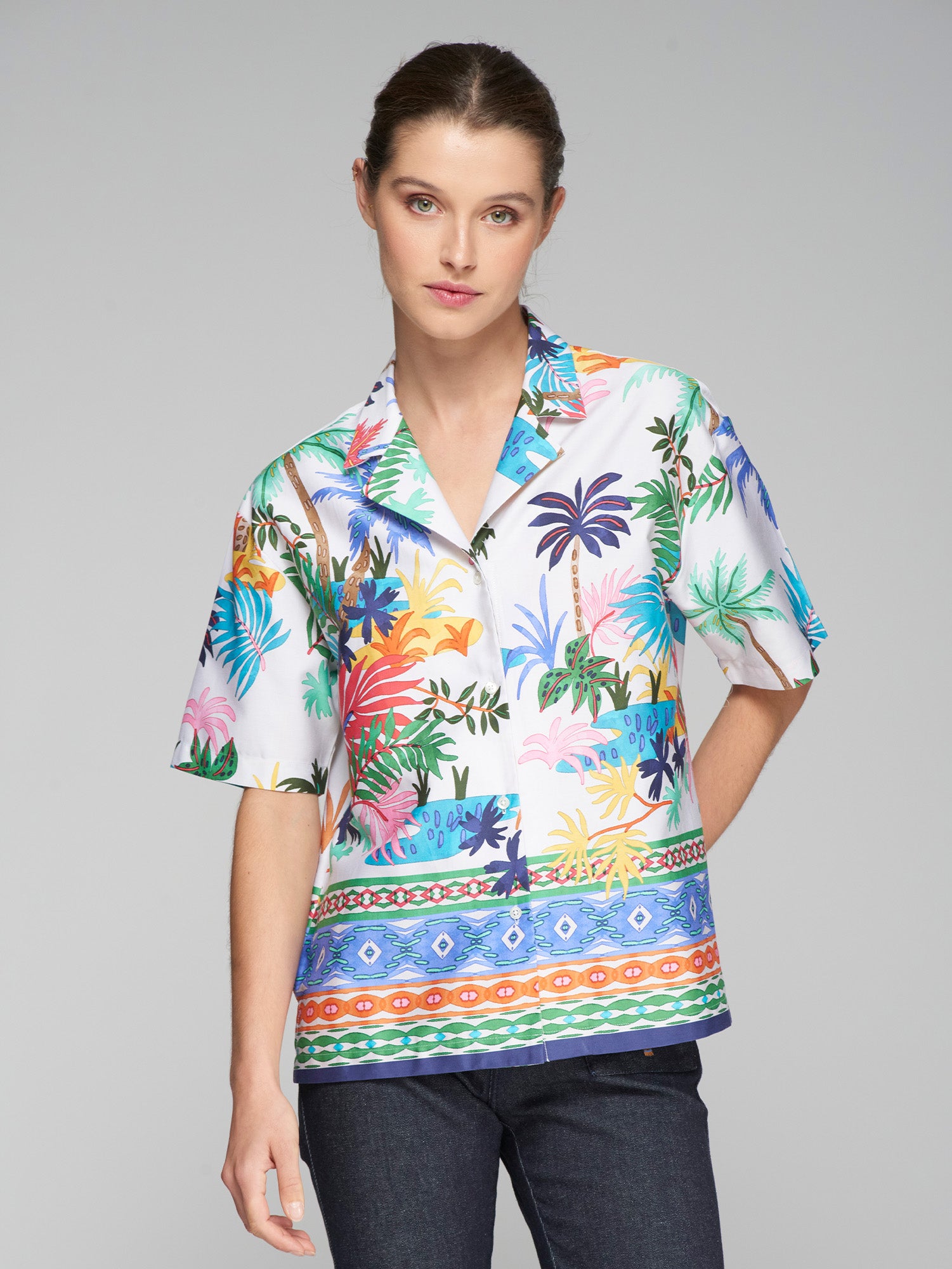CAMISA ALYONA PALMERAS GRECA