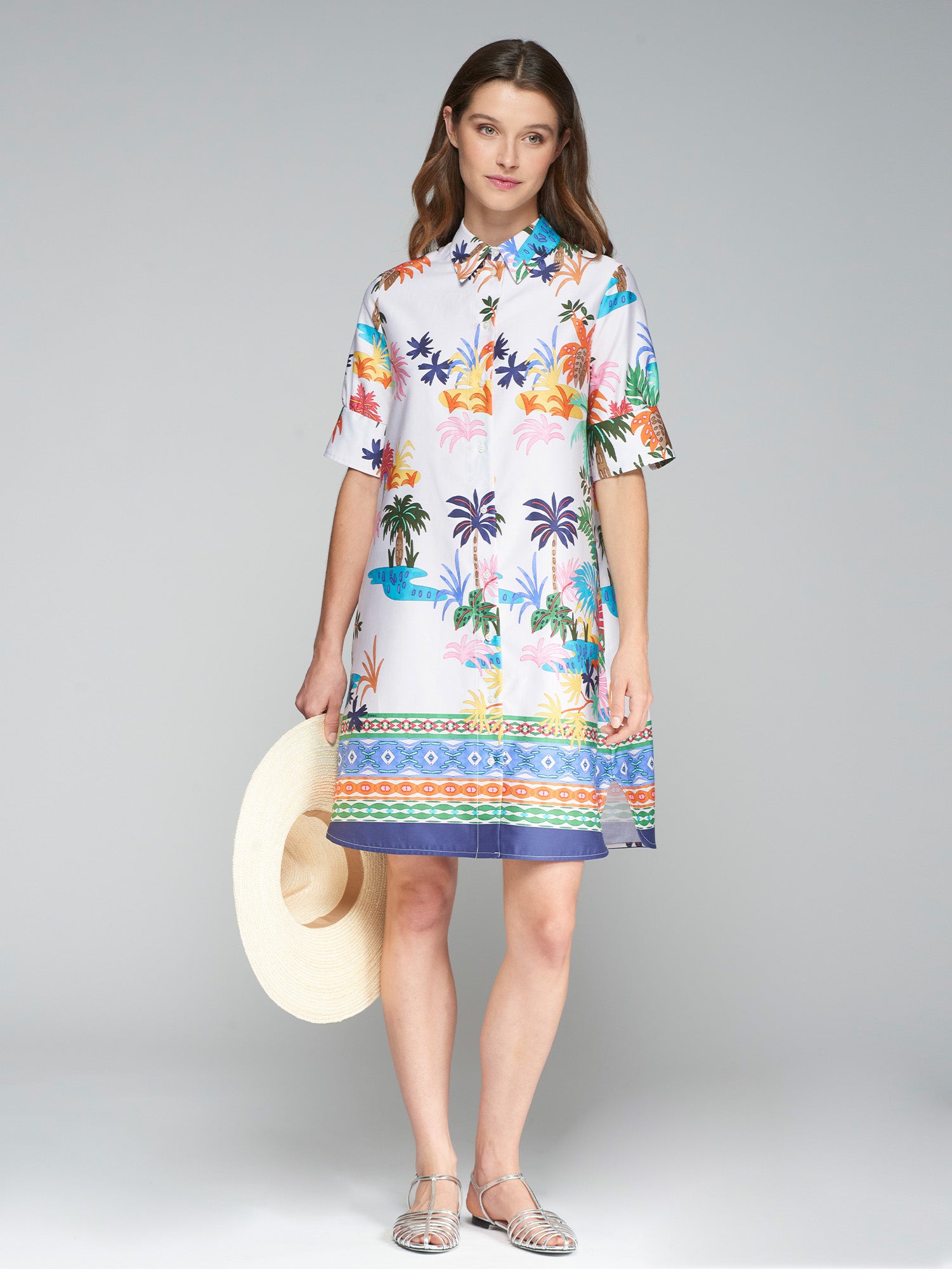 VESTIDO HESTER PALMERAS GRECA