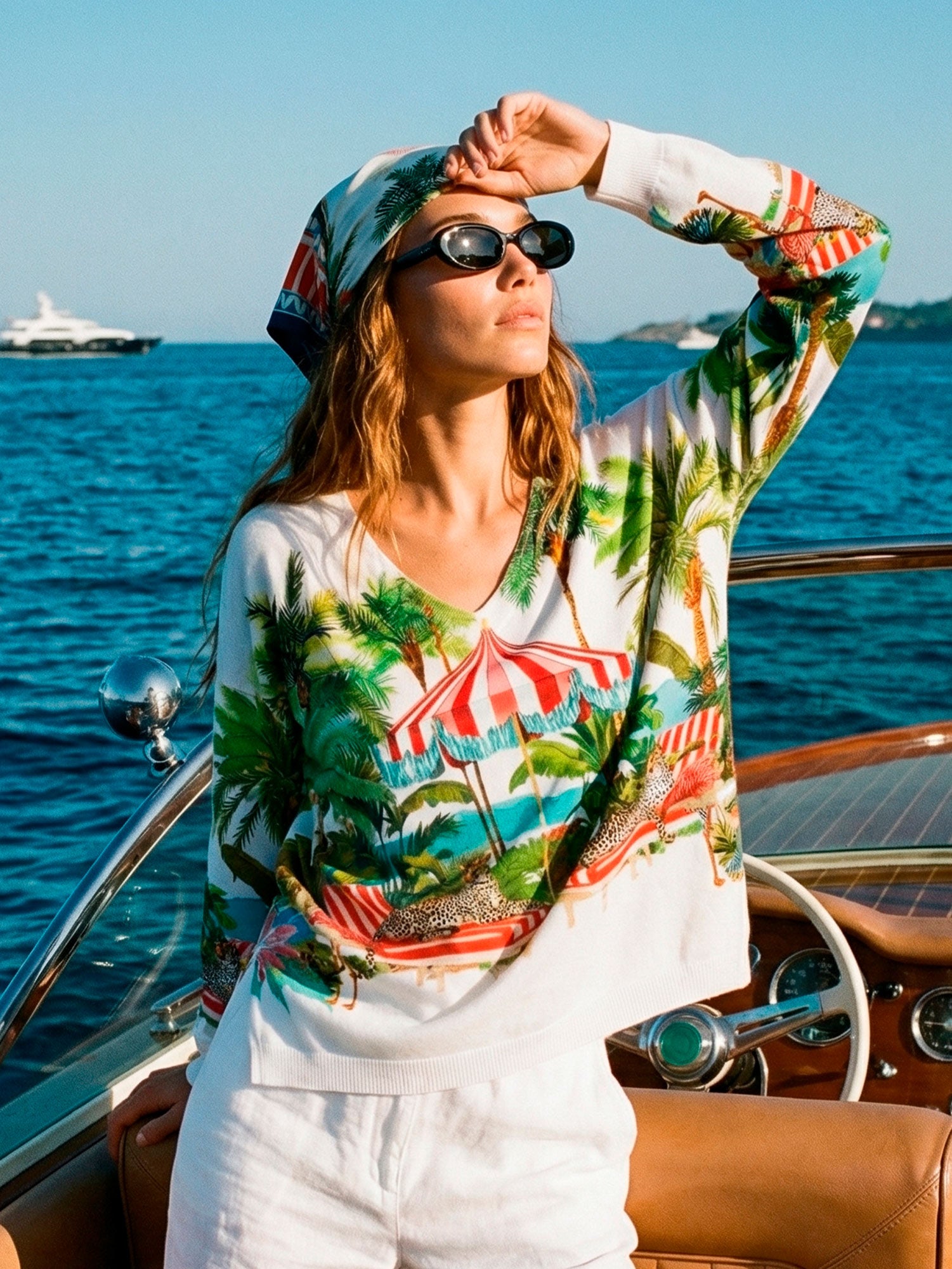 DOLCE FAR NIENTE PRINTED SWEATER