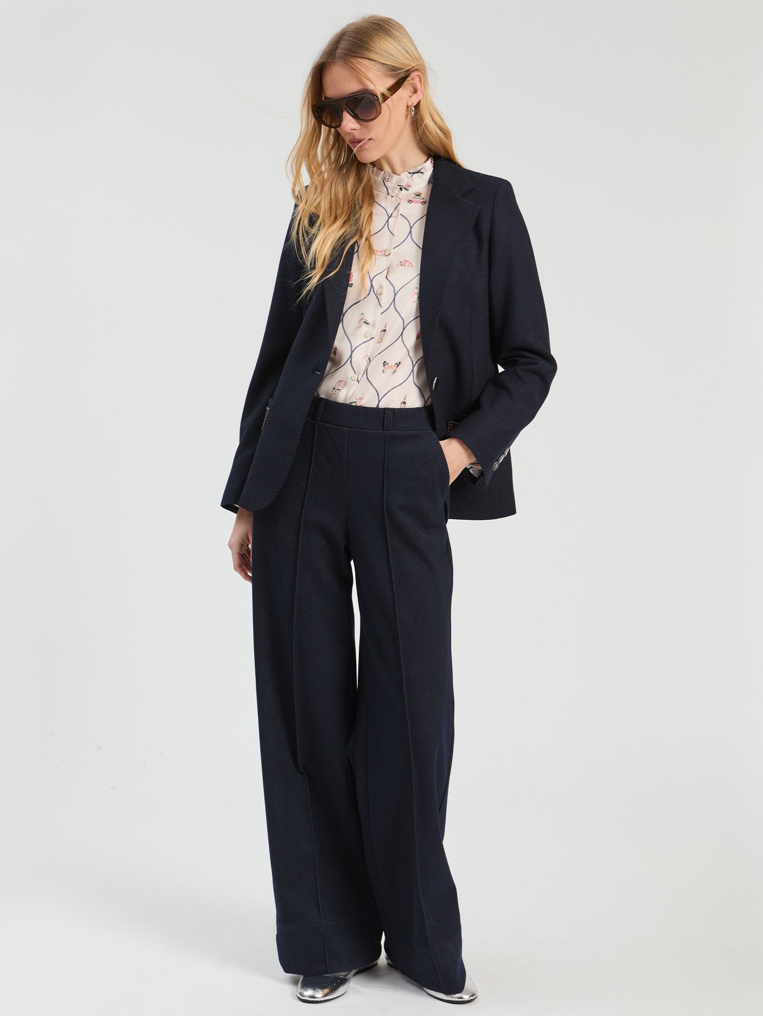 NAVY WOOL JACKET