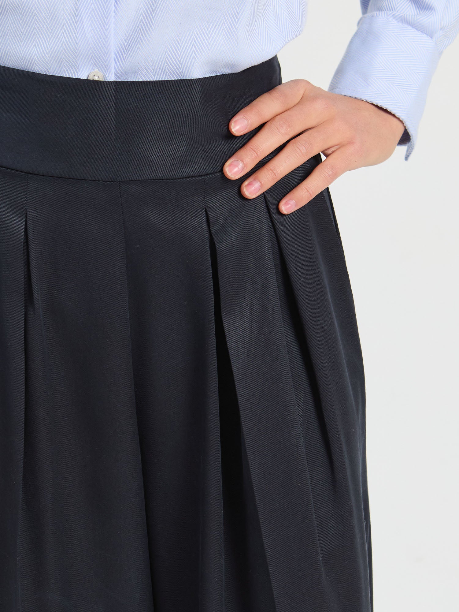 NAVY PALAZZO PANTS