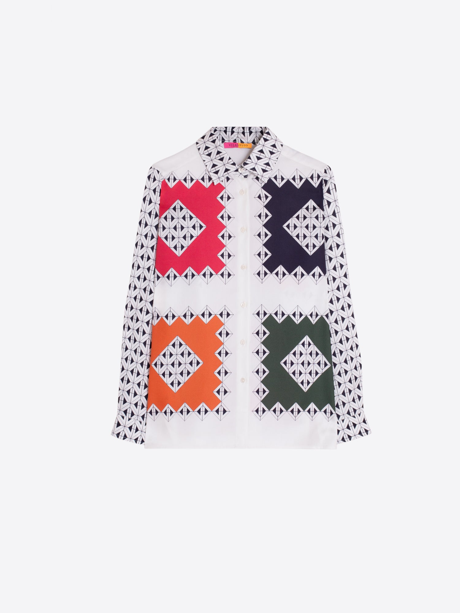 MULTICOLOR RHOMBUS GEOMETRIC SHIRT