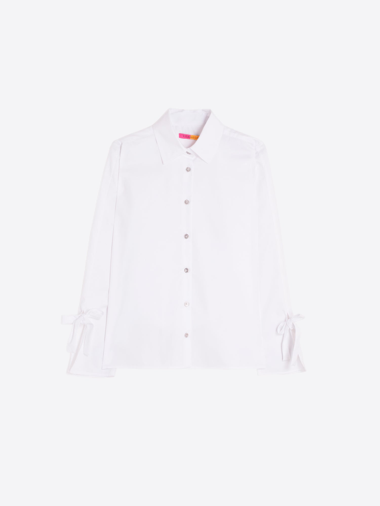 WHITE SHIRT TIES ON CUFFS