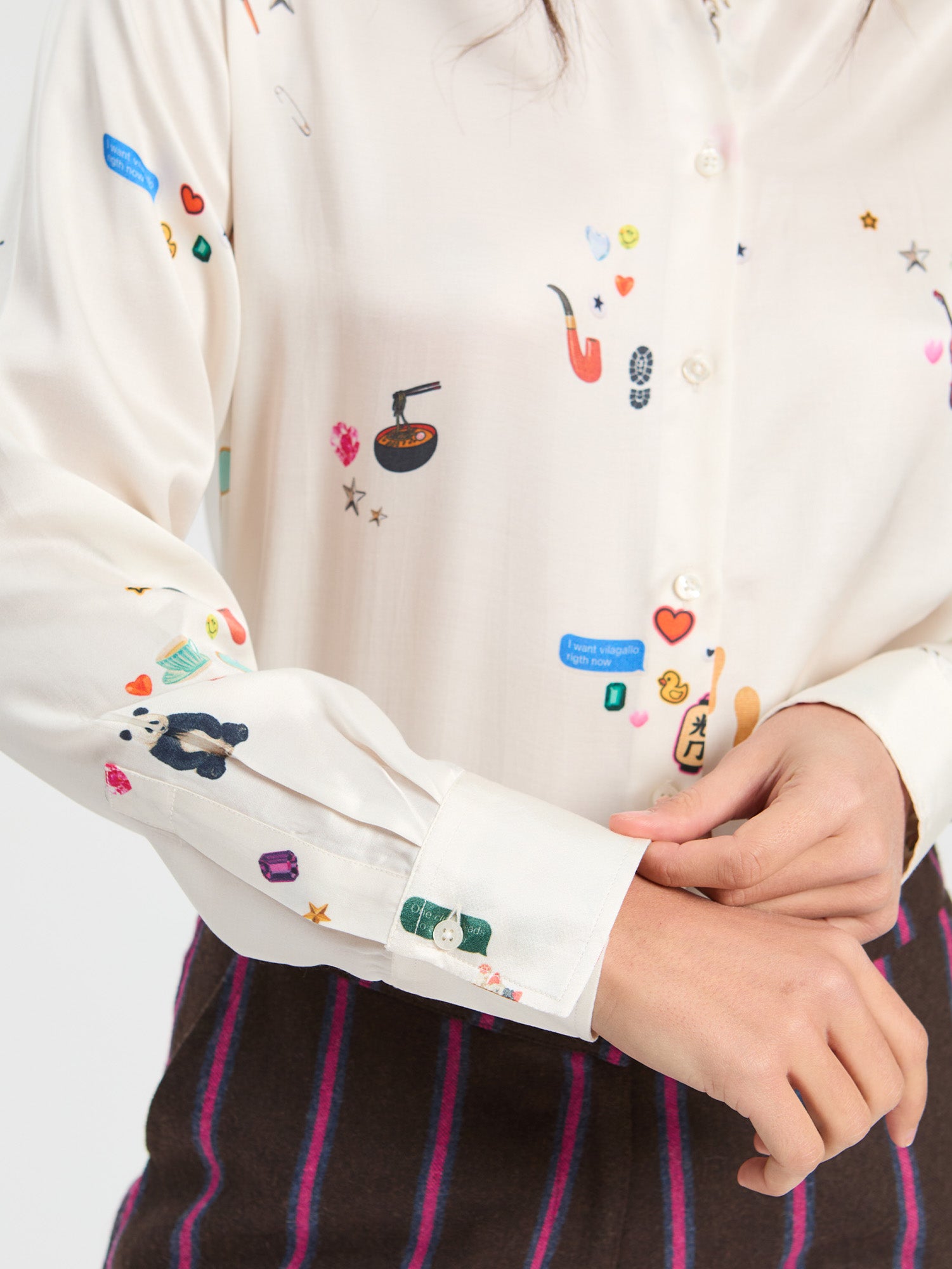 SHERLOCK RAW SATIN SHIRT