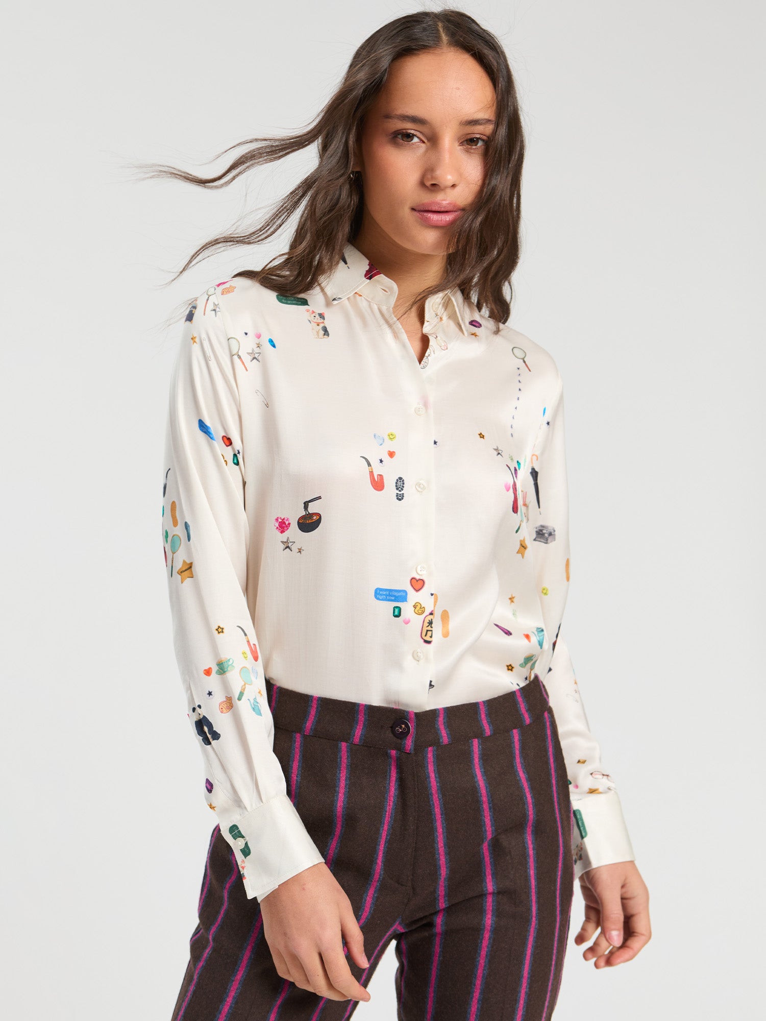 SHERLOCK RAW SATIN SHIRT