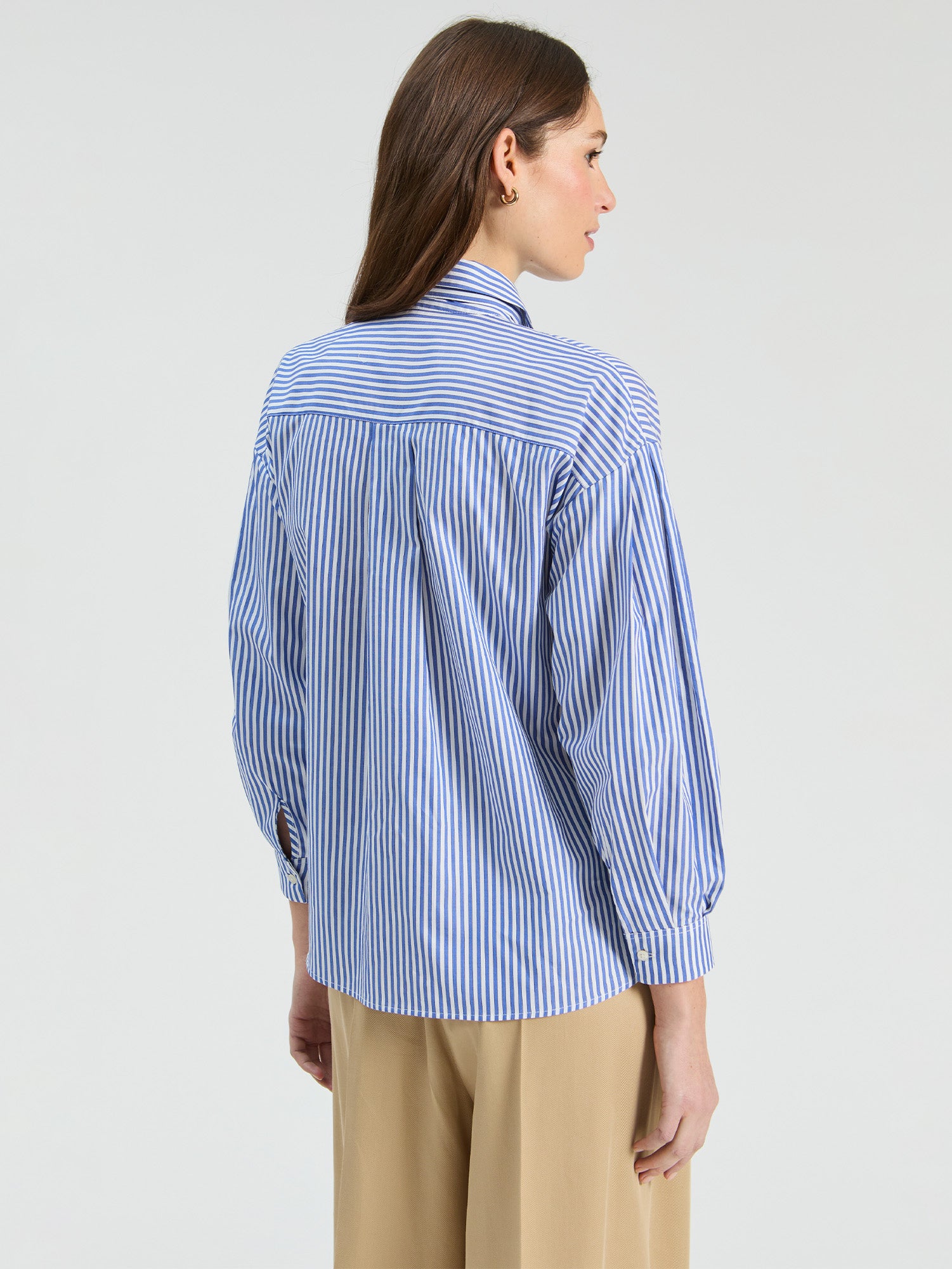 TEAL STRIPED SHIRT TIE