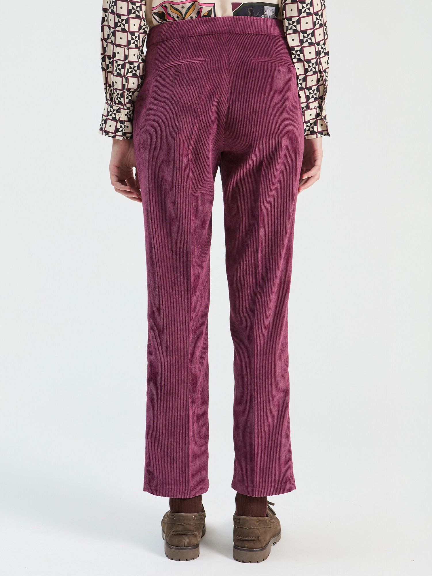 MAROON CORDUROY TROUSERS