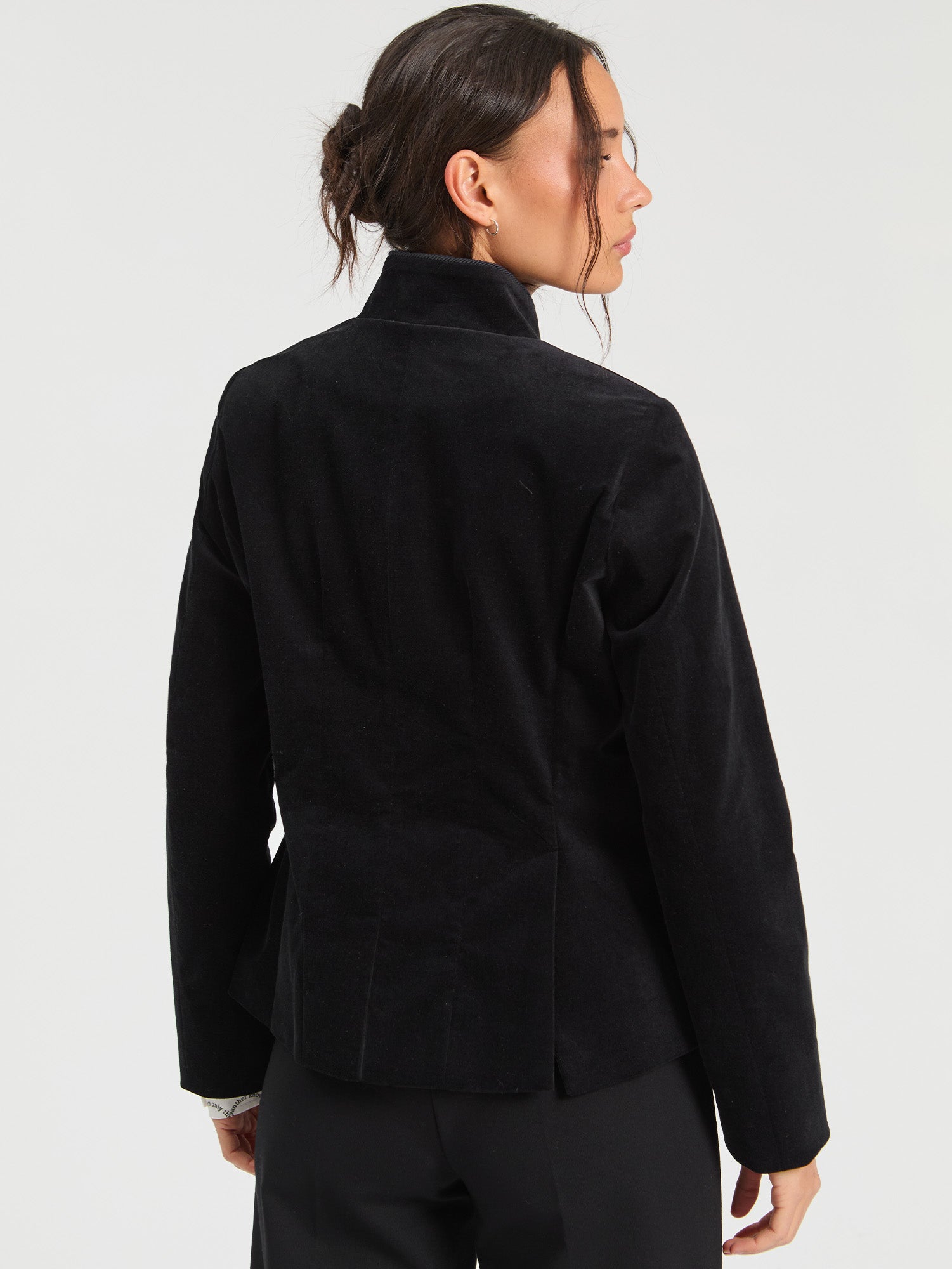 BLACK VELVET BRAIDED JACKET