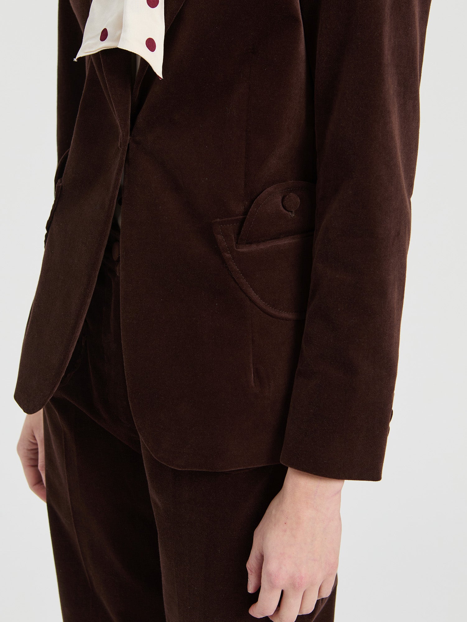 BROWN VELVET JACKET