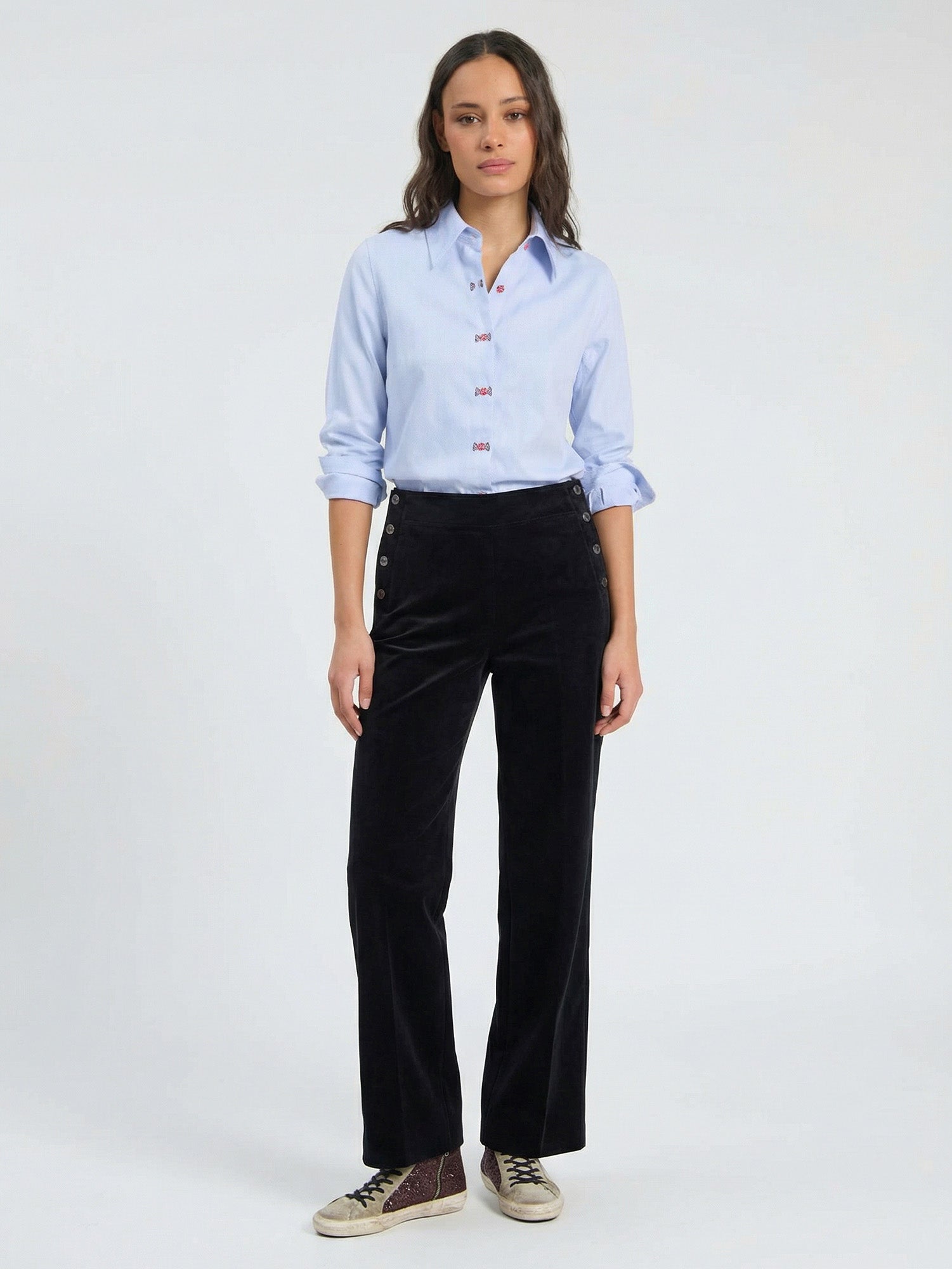 BLACK VELVET TROUSERS
