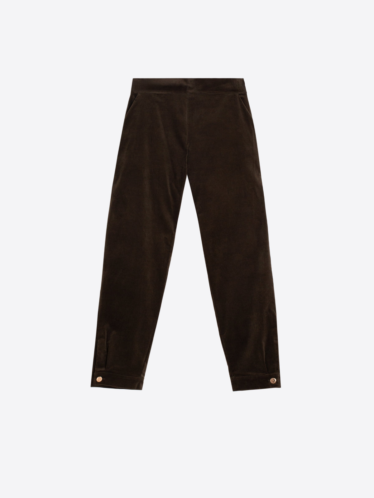 HUNTER GREEN VELVET HAREM PANTS