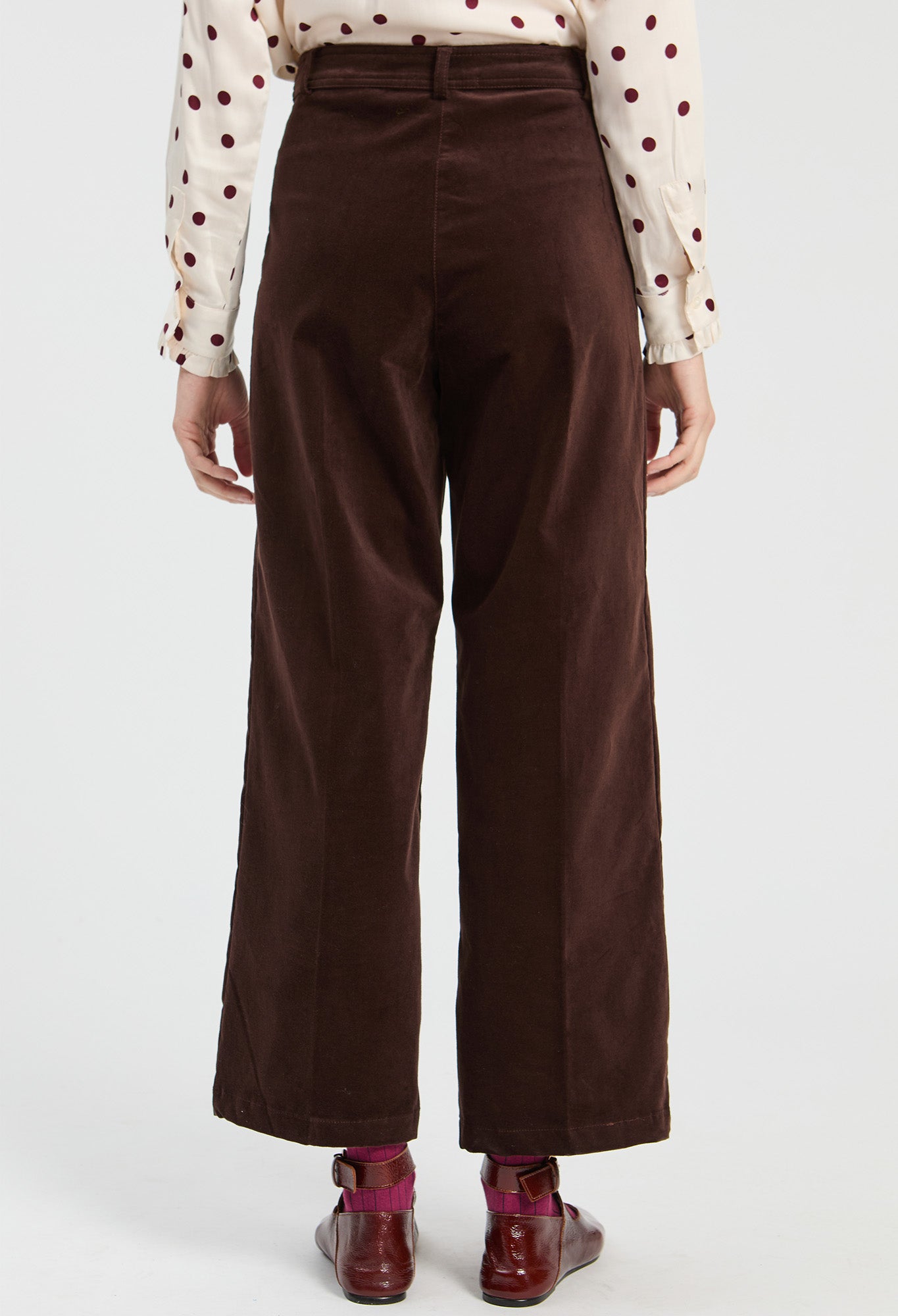 BROWN VELVET TROUSERS