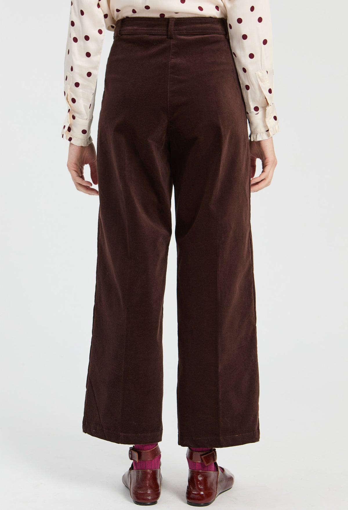 BROWN VELVET TROUSERS