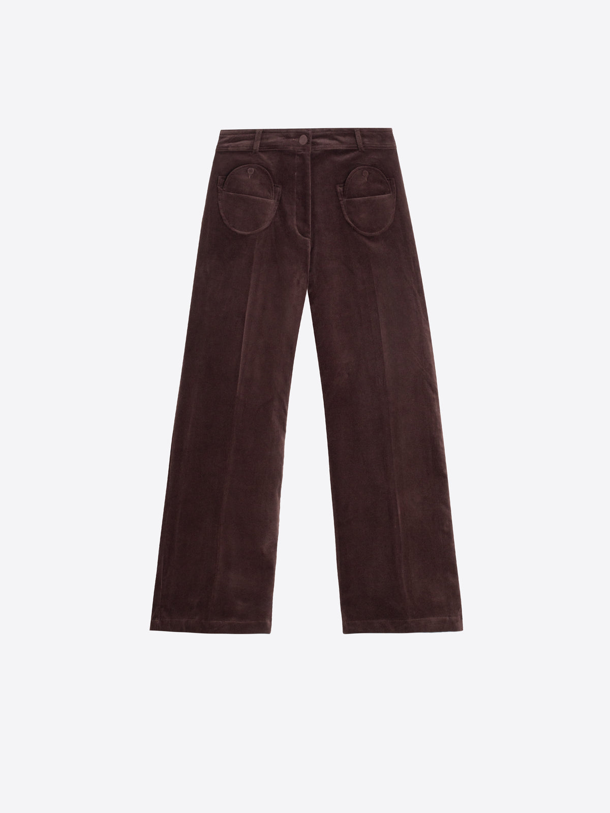 BROWN VELVET TROUSERS