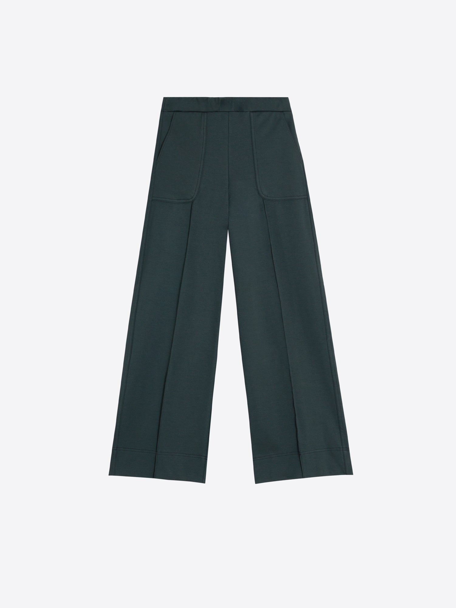 GREEN PONTE ROMA TROUSERS