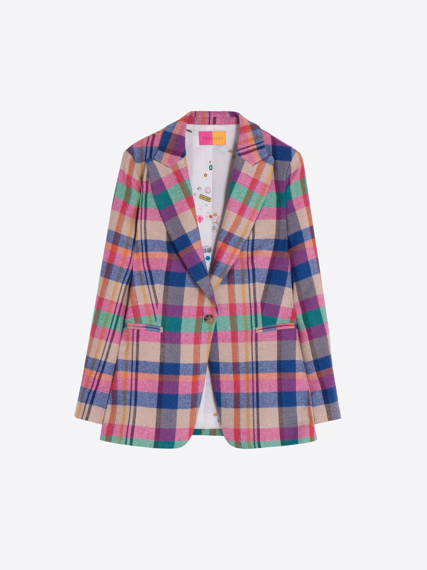 MULTICOLOR HERRINGBONE JACKET
