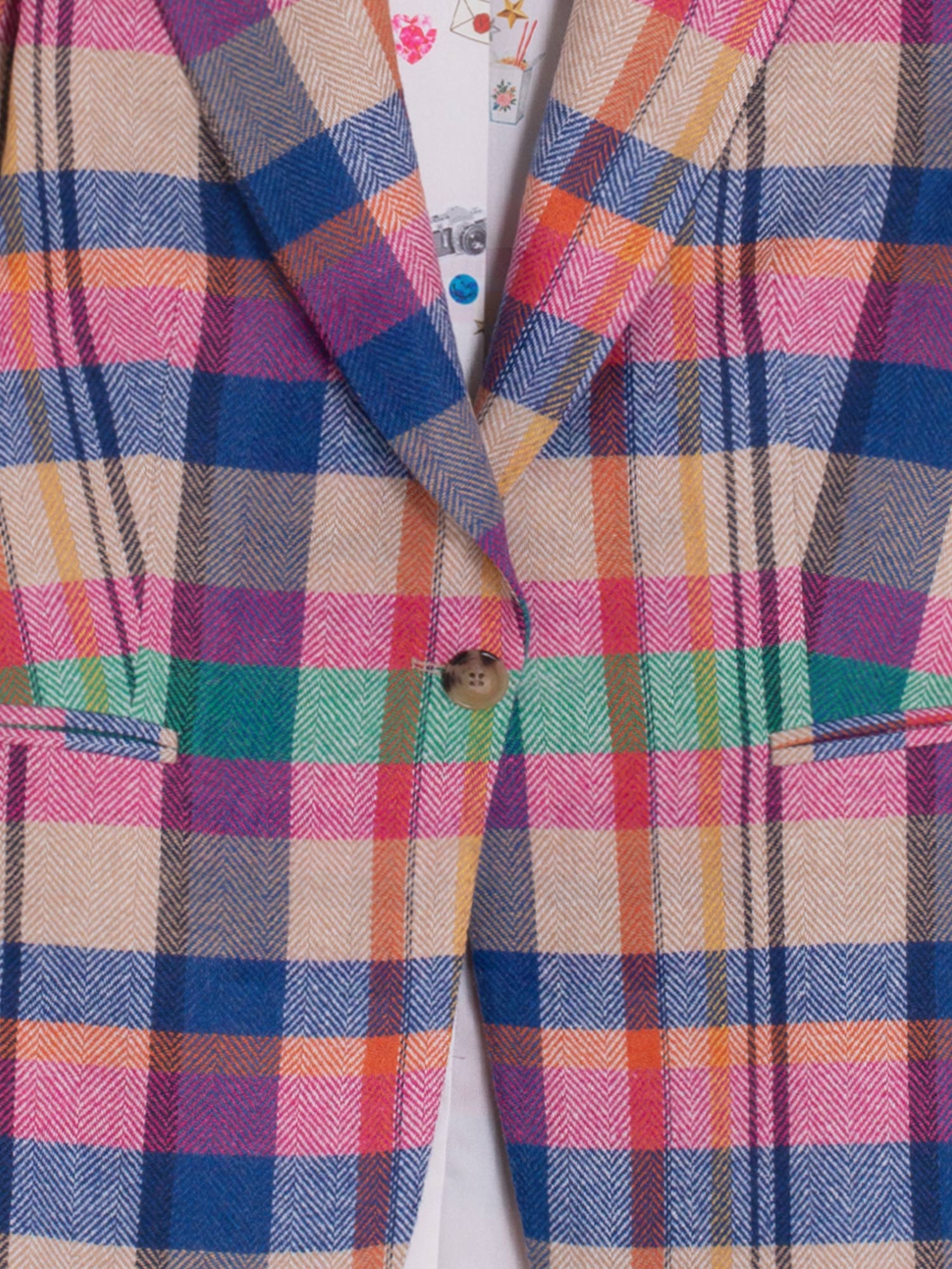 MULTICOLOR HERRINGBONE JACKET