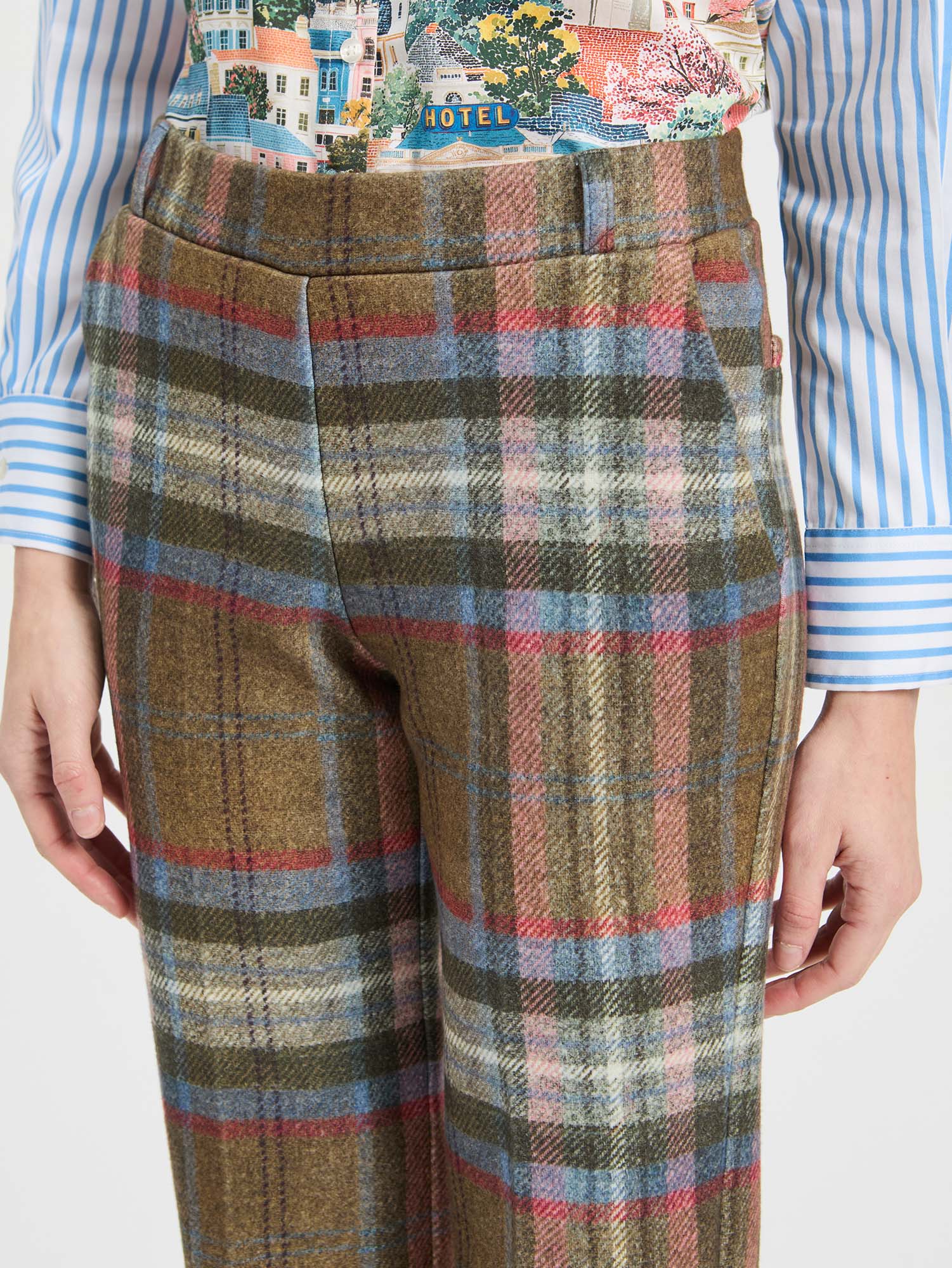TARTAN PLAID TROUSERS