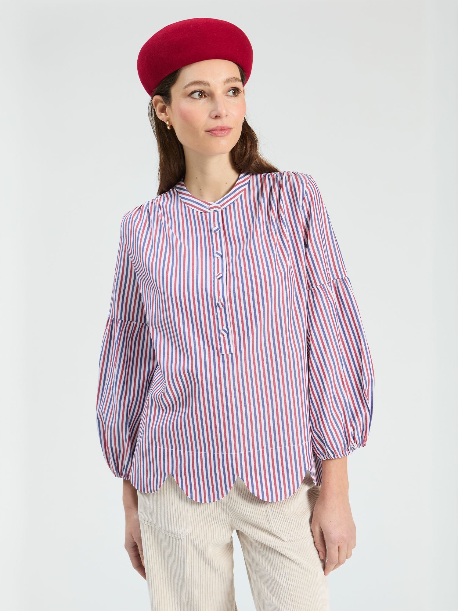BICOLOR STRIPED SHIRT