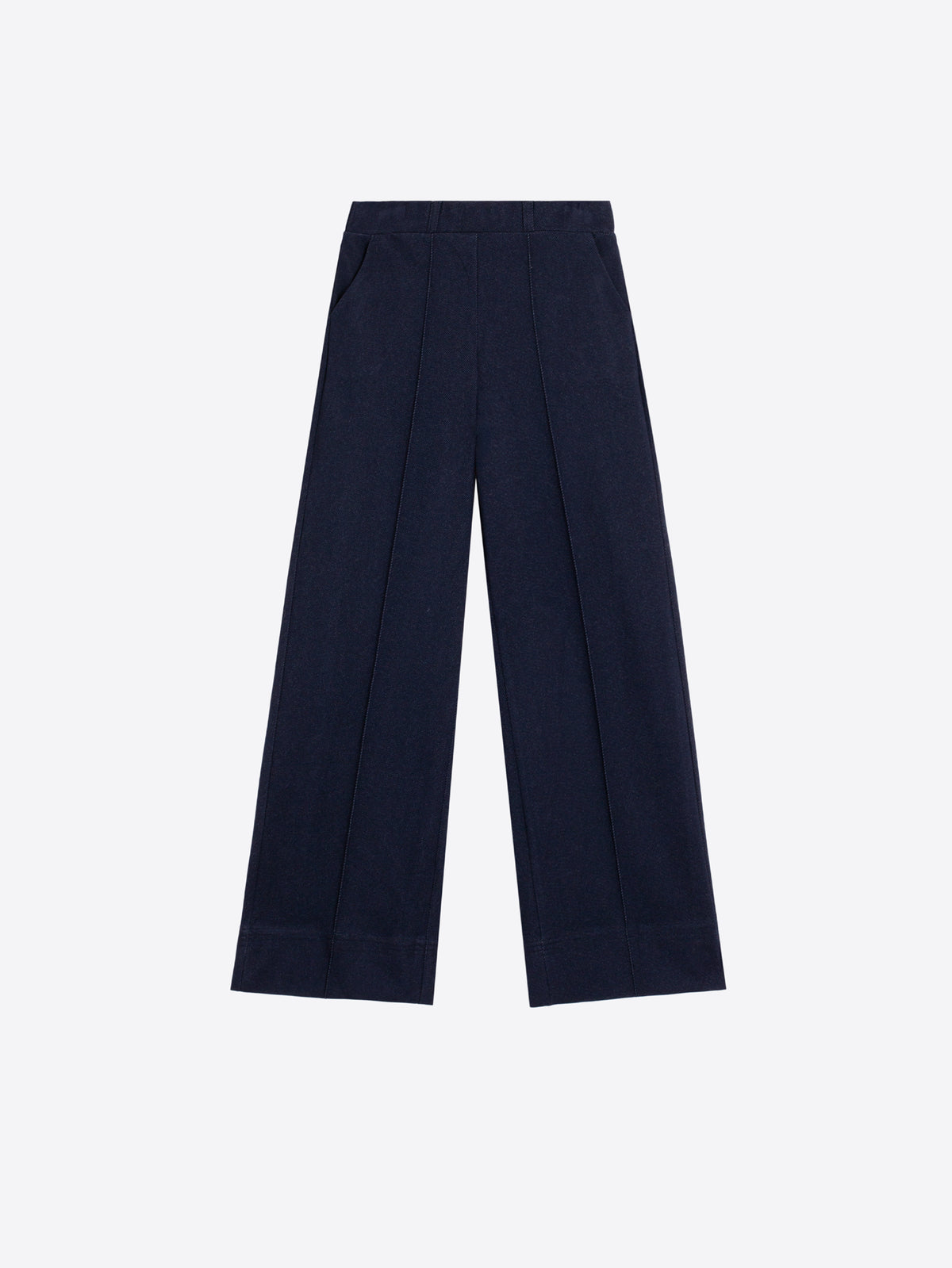 PANTALÓN PUNTO DENIM MARINO ROMA RECTO