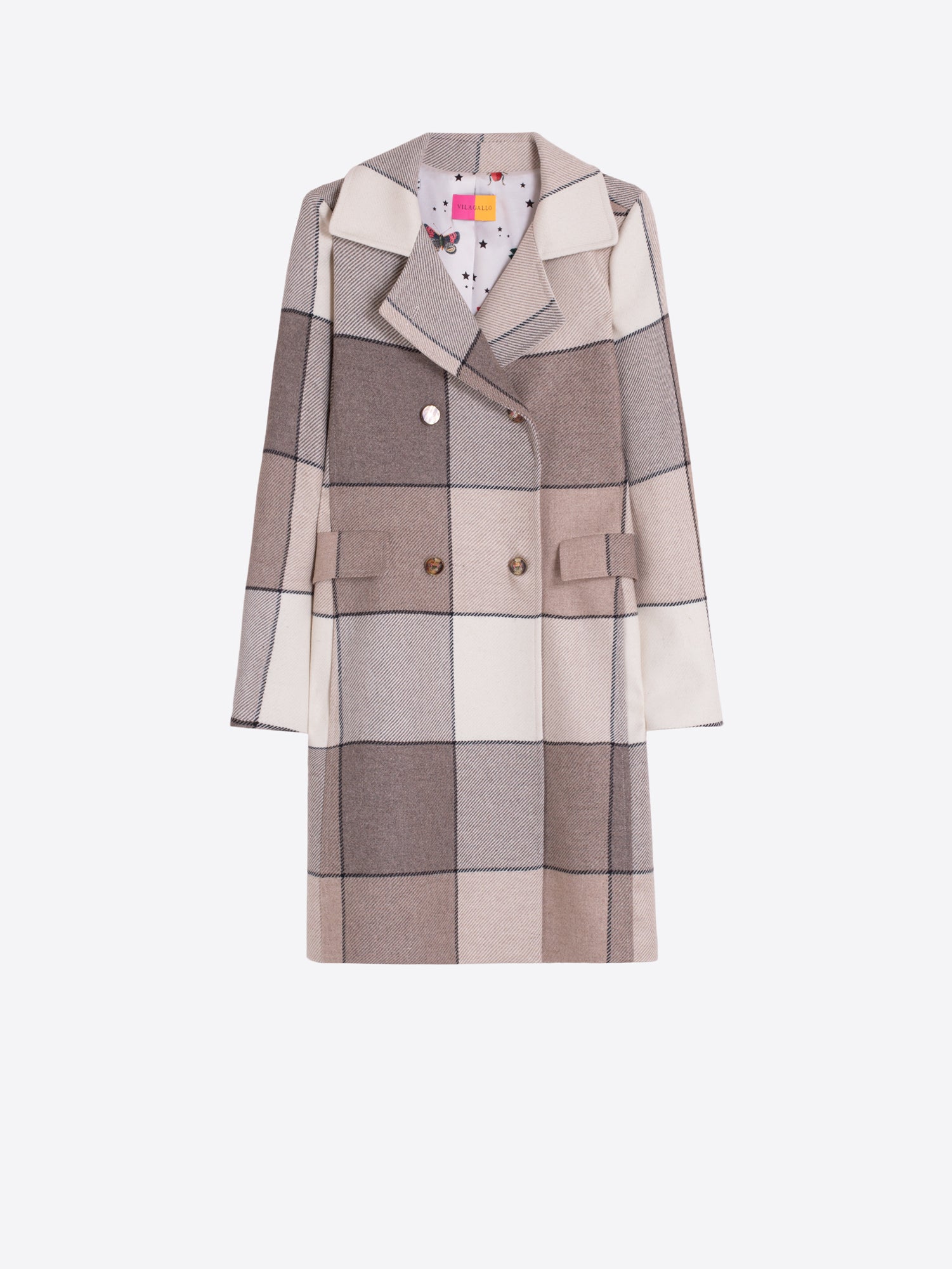 PLAID BEIGE COAT