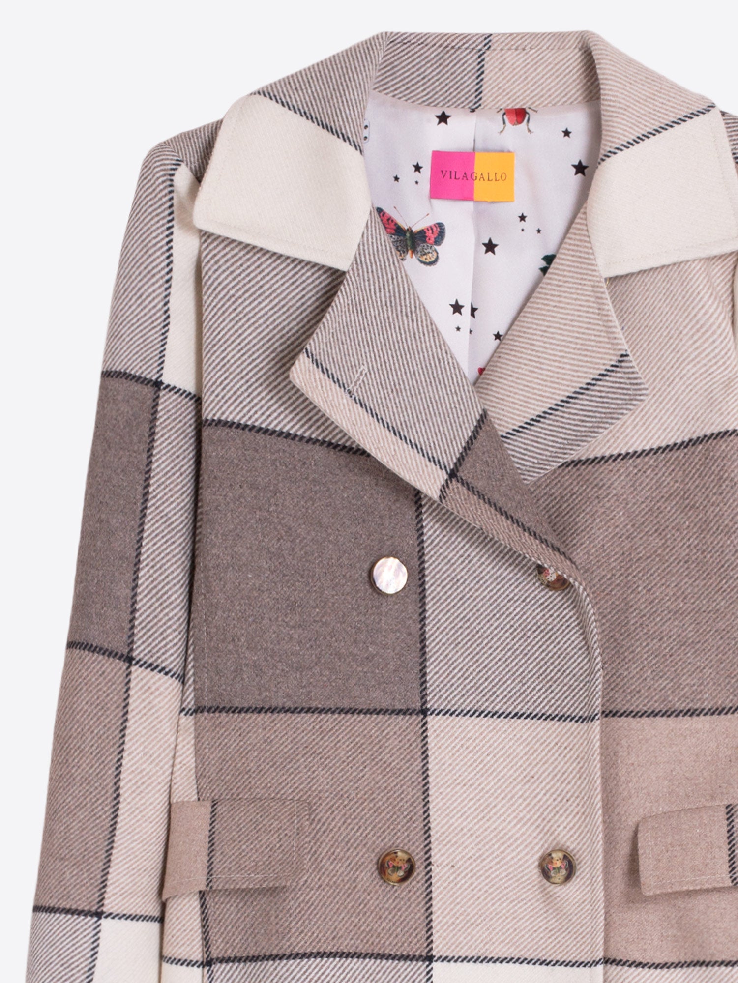 PLAID BEIGE COAT