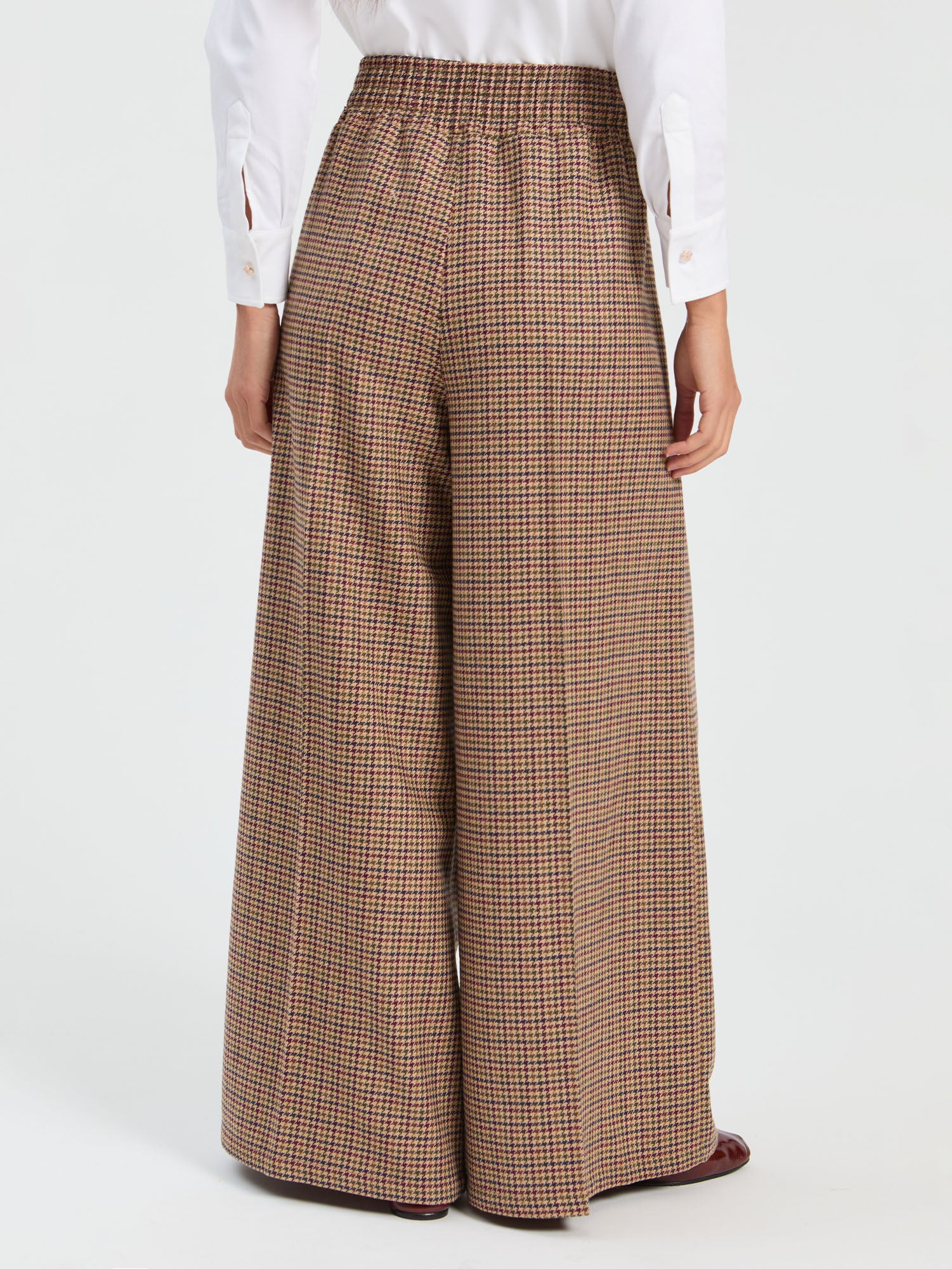 BLUE AND GREEN PLAID TROUSERS