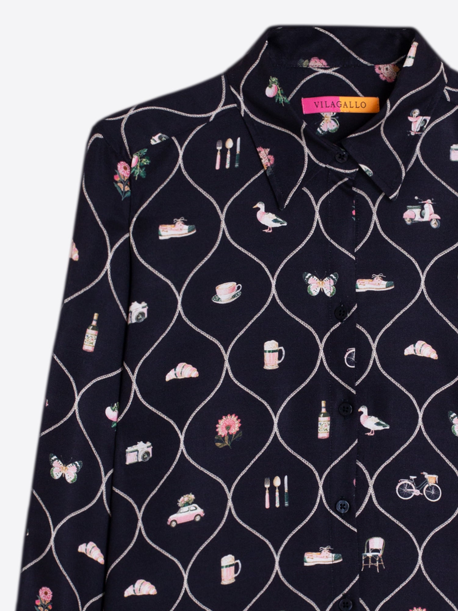 NAVY BRASSERIE SHIRT