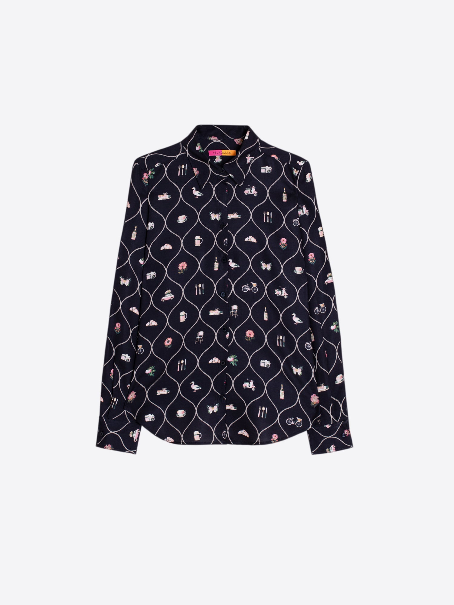 NAVY BRASSERIE SHIRT