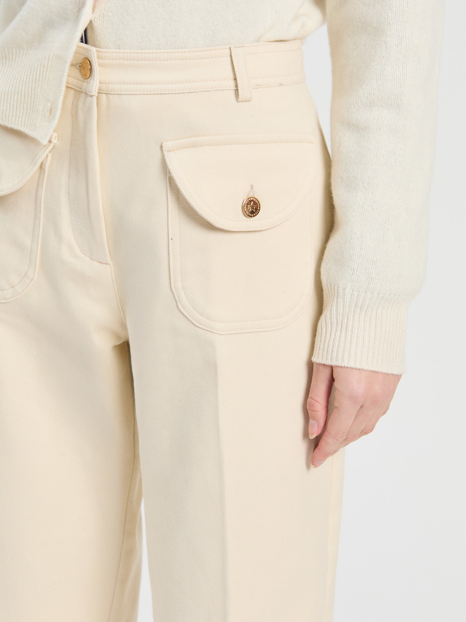RAW-EDGE TROUSERS