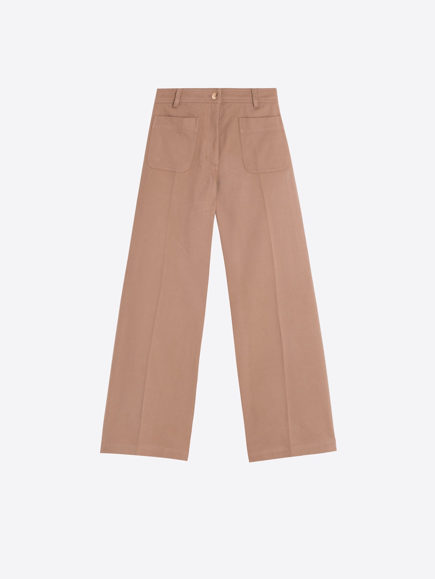 BEIGE TWILL TROUSERS