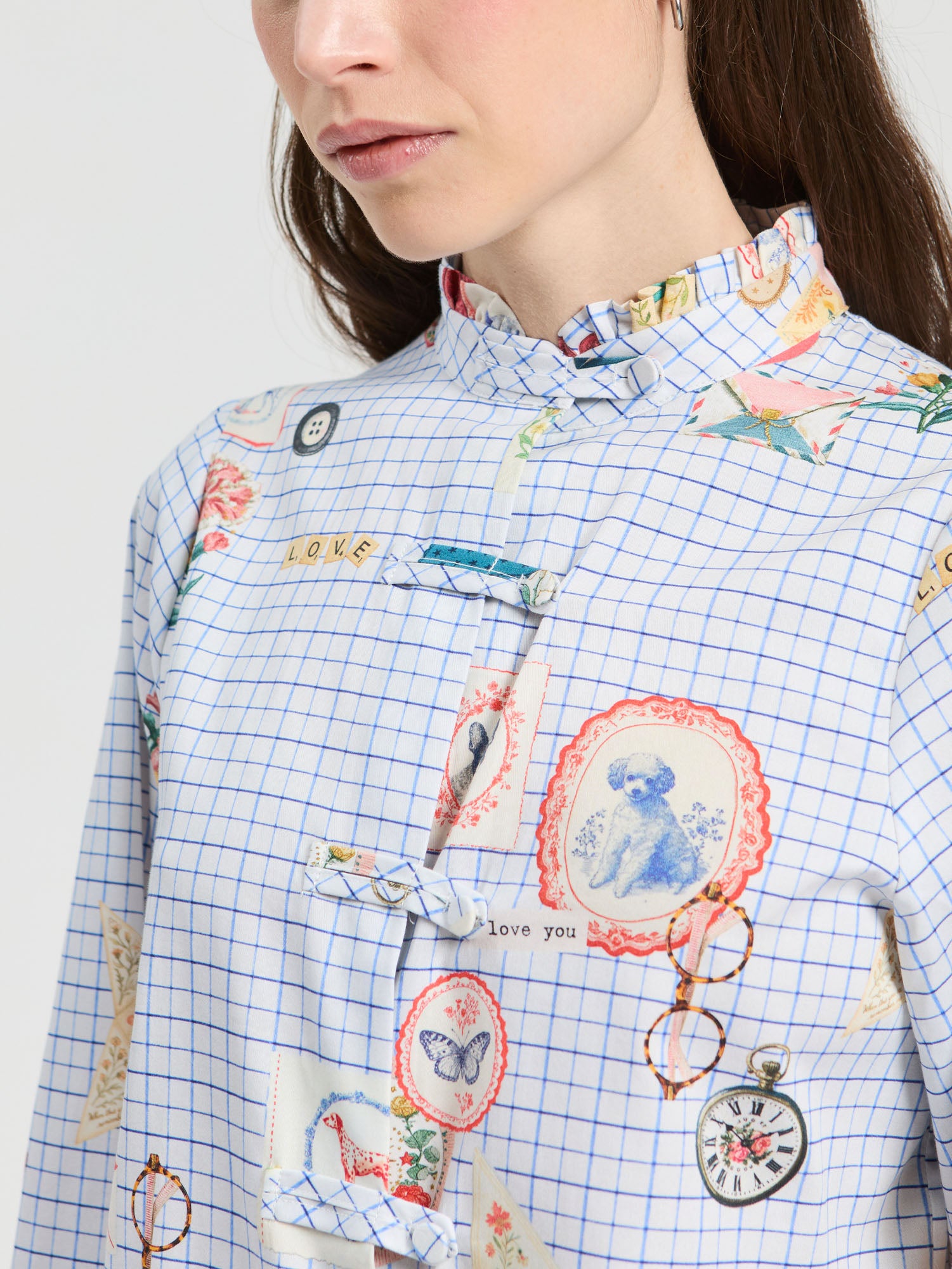 PLAID LOVE SHIRT