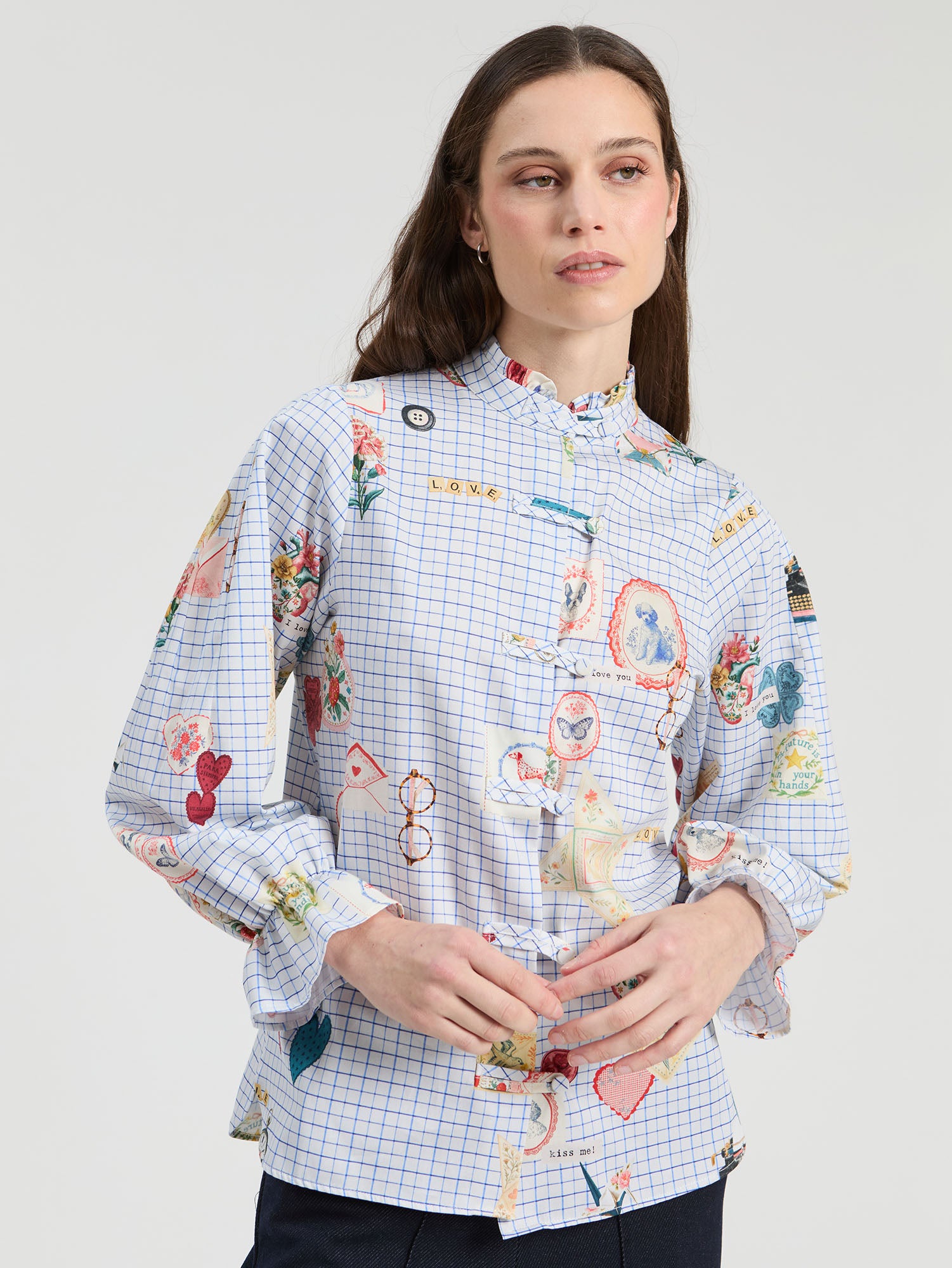 PLAID LOVE SHIRT