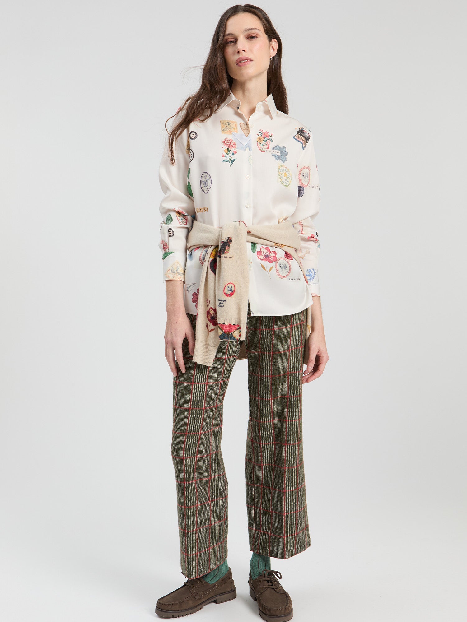 MULTICOLOR LOVE PRINT SHIRT