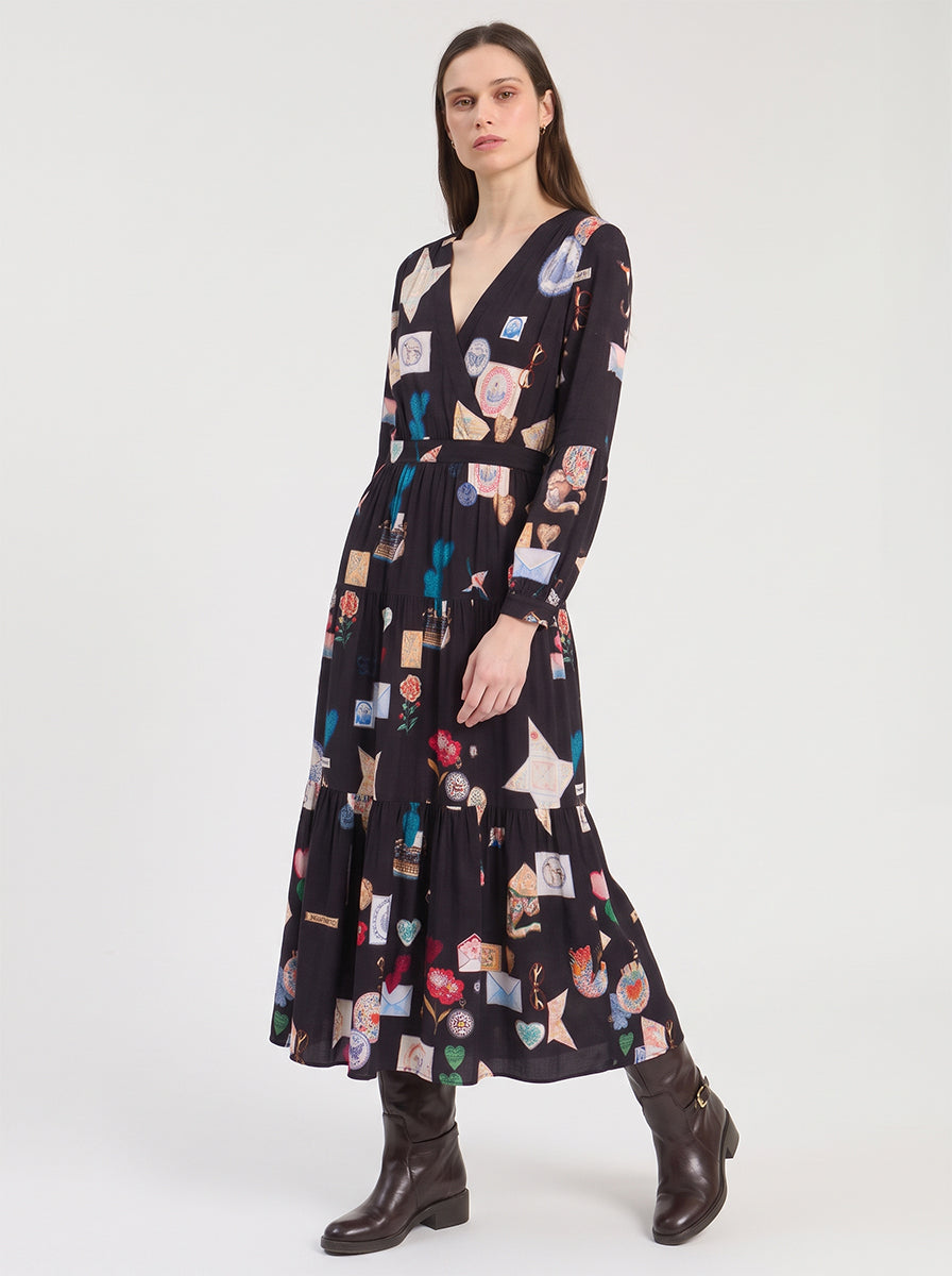 VESTIDO LARGO NEGRO LOVE