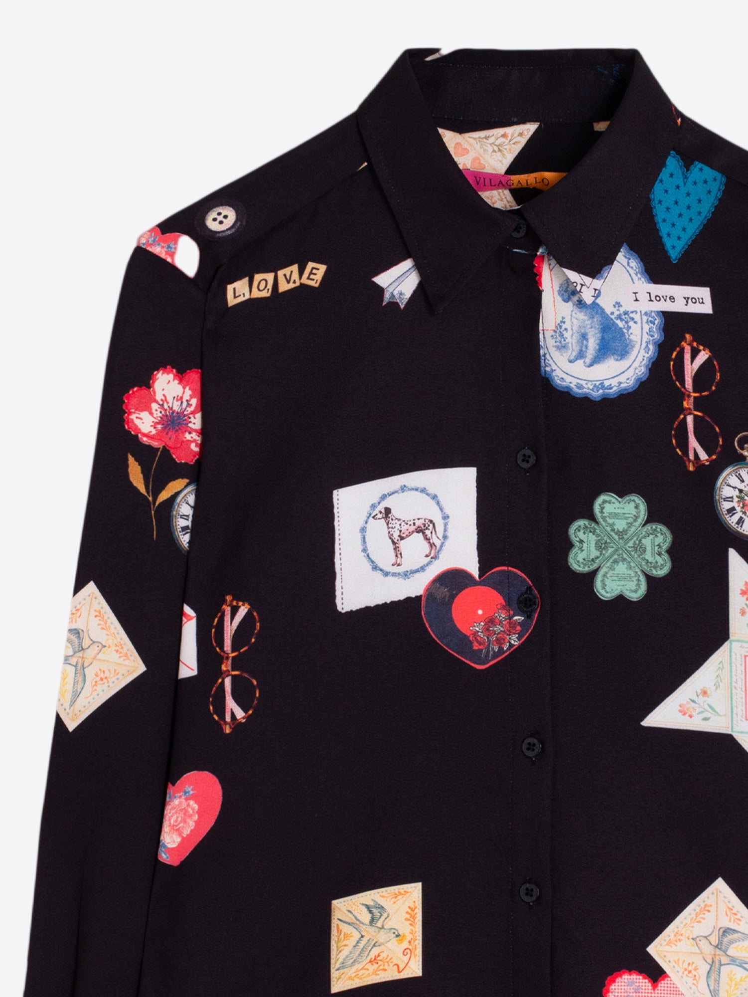 BLACK LOVE MULTICOLOR SHIRT