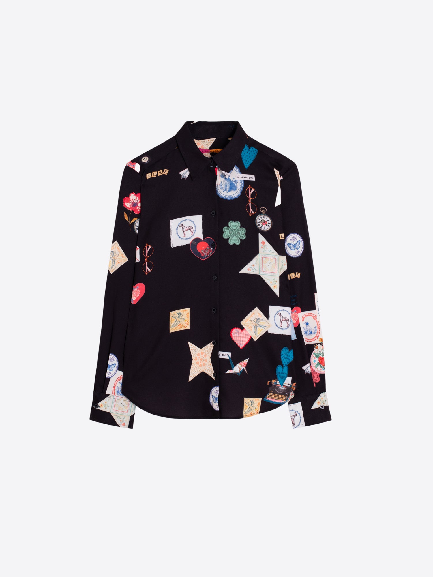 BLACK LOVE MULTICOLOR SHIRT